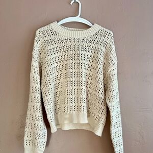 NWT Universal Thread Cream Knit Sweater, Size XL